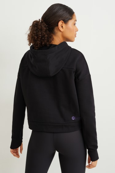 Dames - Sportieve hoodie - zwart