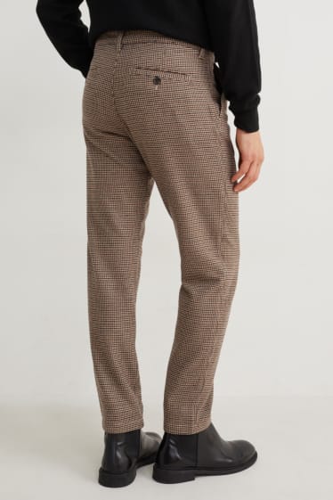 Uomo - Pantaloni chino - tapered fit - marrone