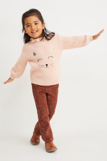 Enfants - Pantalon en velours - marron