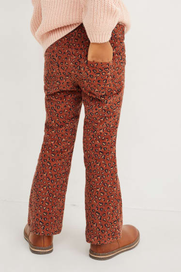 Enfants - Pantalon en velours - marron