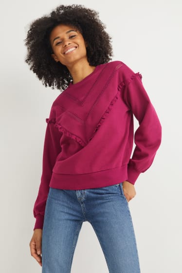 Dames - Sweatshirt - paars