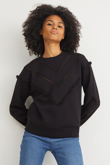 Damen - Sweatshirt - schwarz