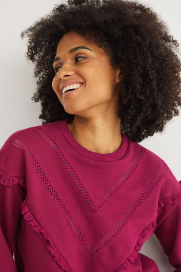 Dames - Sweatshirt - paars