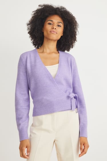 Women - Cardigan - light violet