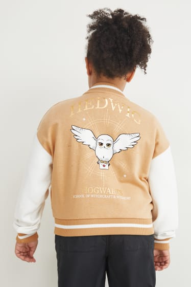 Bambine - Taglie forti - Harry Potter - giacca in stile college - beige