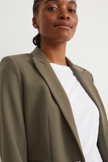 Dames - Business-blazer - regular fit - groen