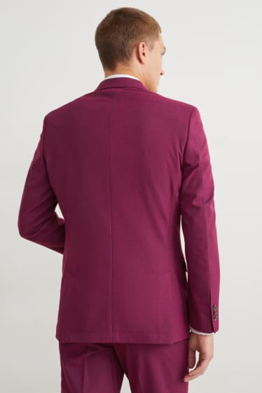 Hommes - Veste de costume - slim fit - Flex - matière extensible - violet