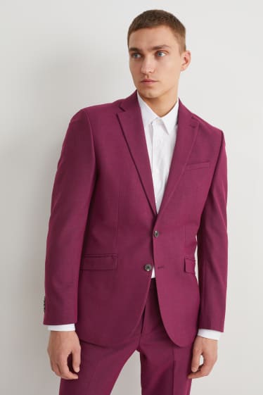 Hommes - Veste de costume - slim fit - Flex - matière extensible - violet