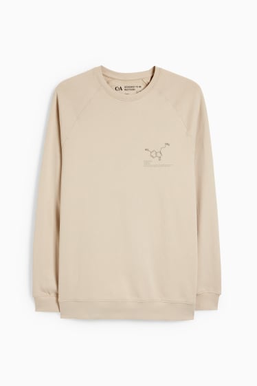 Herren - Sweatshirt - cremeweiß