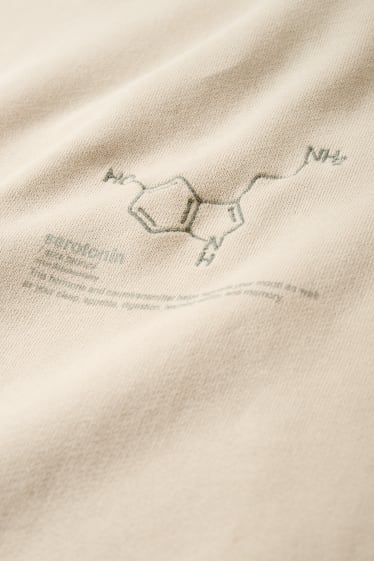 Herren - Sweatshirt - cremeweiß