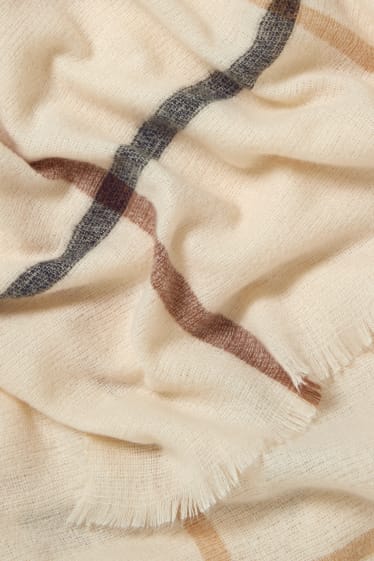 Dames - Sjaal - licht beige