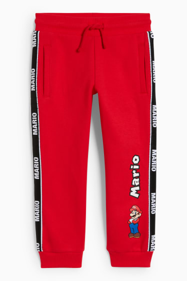 Enfants garçons - Super Mario - pantalon de jogging - rouge