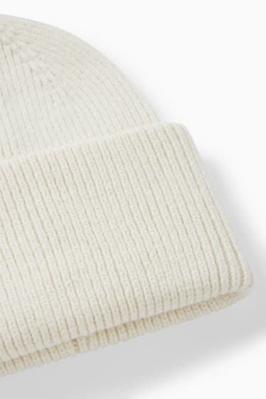 Donna - CLOCKHOUSE - berretto in maglia - bianco crema