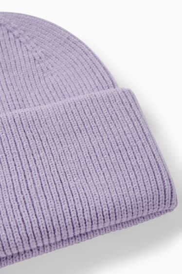Women - CLOCKHOUSE - knitted hat - light violet
