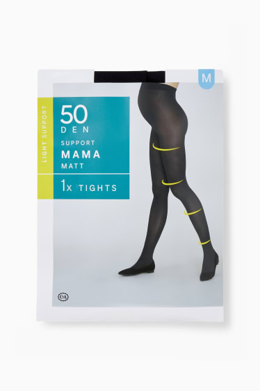 Women - Maternity tights - 50 denier - black