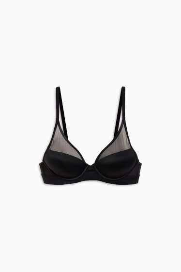 Femmes - Soutien-gorge avec armatures - ampliforme - noir