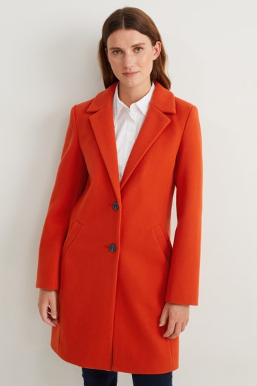 Femmes - Manteau - orange foncé