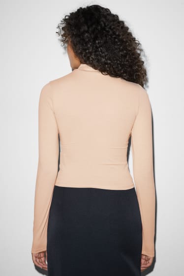 Donna - Maglia a maniche lunghe - tortora
