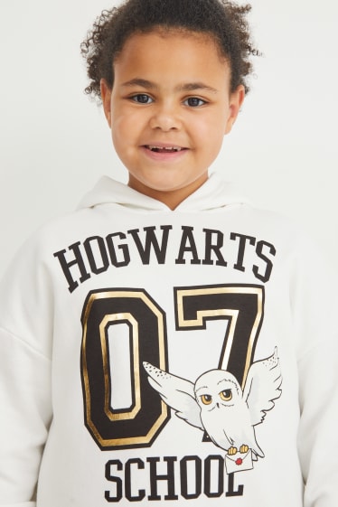 Kinderen: meisjes - Uitgebreide maten - Harry Potter - hoodie en flared legging - zuiver wit