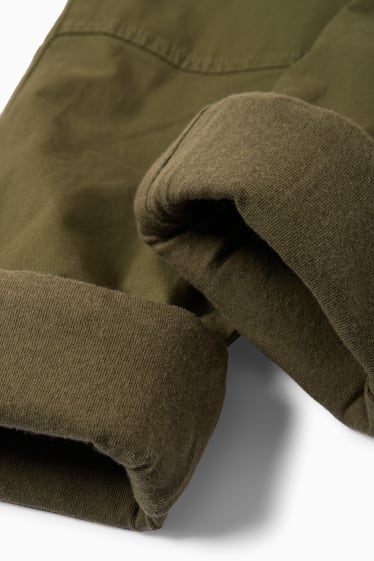 Kinder Buben - Thermo-Cargohose - grün