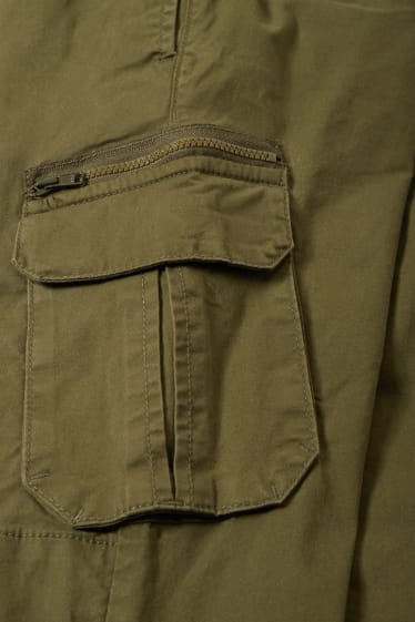 Kinder Buben - Thermo-Cargohose - grün