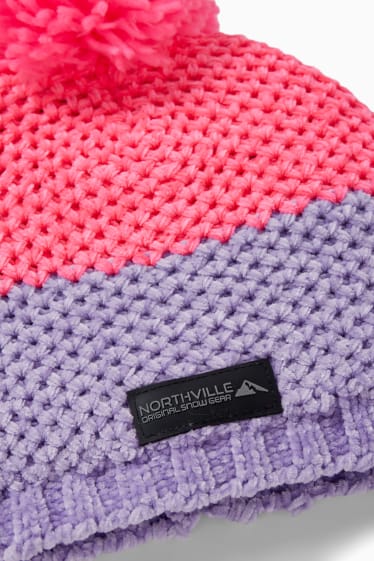 Bambine - Berretto da sci - fucsia fluorescente