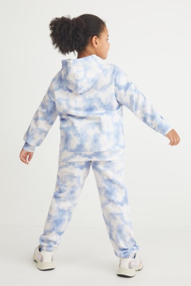 Enfants - Coupe ample - Lilo & Stitch - ensemble - sweat à capuche et pantalon de jogging - bleu clair