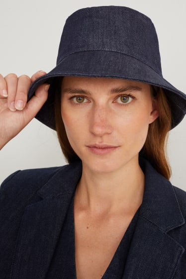 Donna - Cappello di jeans - jeans blu