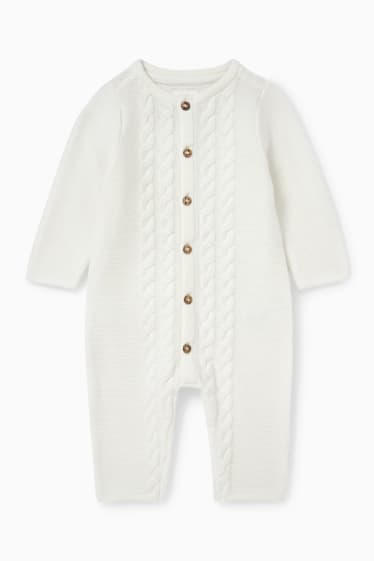 Babys - Baby-Jumpsuit - cremeweiss