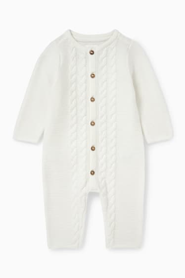 Babys - Baby-jumpsuit - crème wit