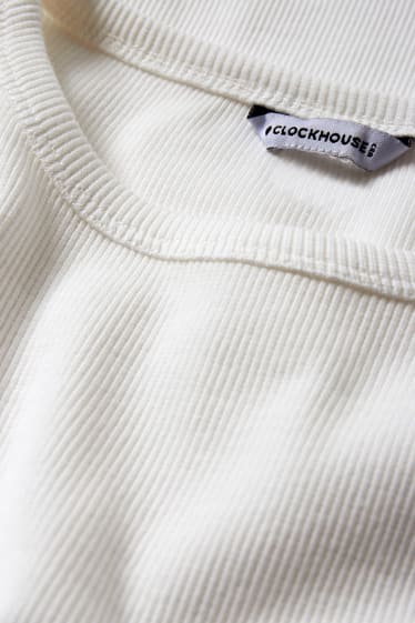 Donna - CLOCKHOUSE - maglia a maniche lunghe - bianco neve