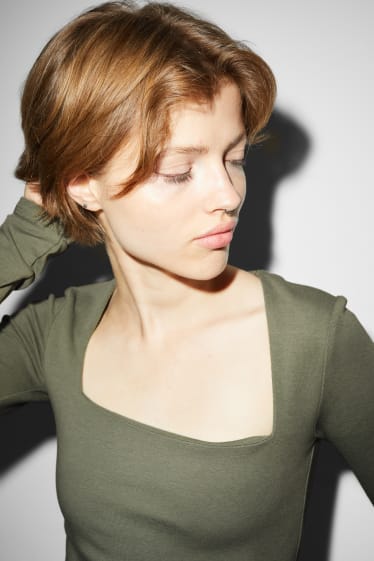 Dames - Longsleeve - groen
