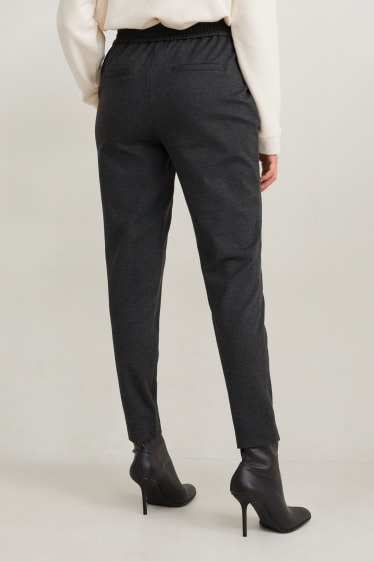 Dames - Jersey broek - donkergrijs