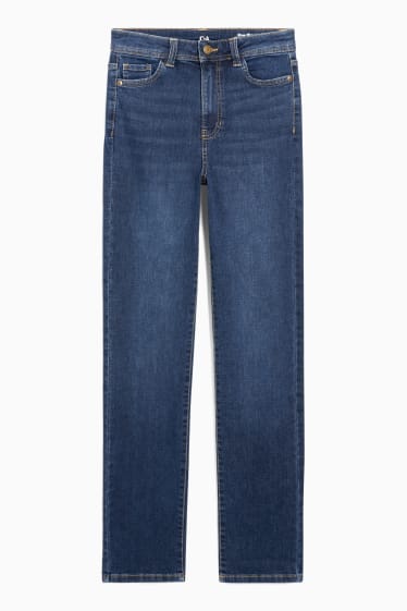 Femmes - Straight jean - high waist - LYCRA® - jean bleu