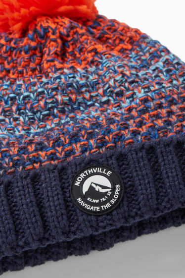 Kinder Jungen - Ski-Mütze - dunkelorange