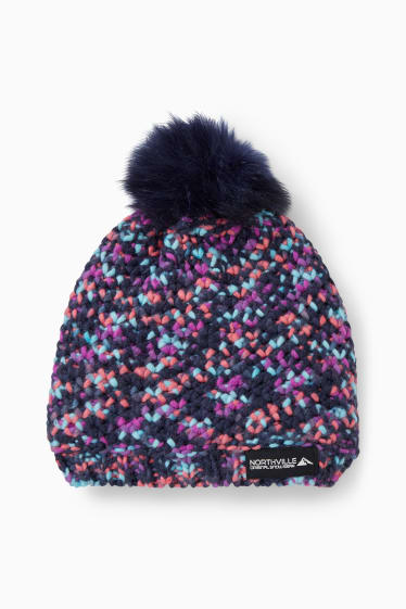 Enfants filles - Bonnet de ski - bleu foncé
