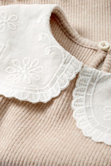 Kinder Mädchen - Langarmshirt - hellbeige
