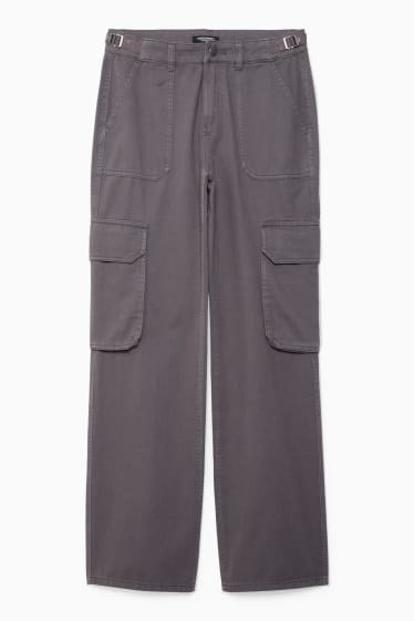 Femmes - Pantalon cargo - gris foncé