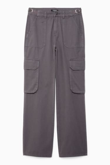 Dona - CLOCKHOUSE - pantalons cargo - gris fosc