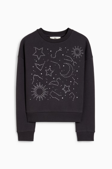 Kinder Mädchen - Sweatshirt - schwarz