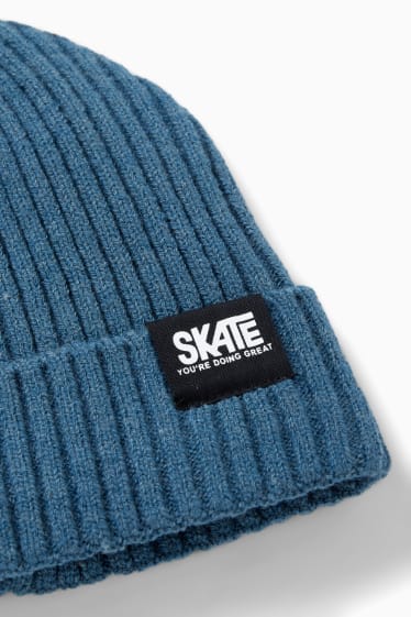 Nen - Gorra de punt - blau fosc