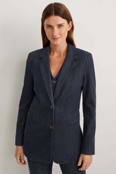 Donna - Blazer di jeans - relaxed fit - jeans blu scuro