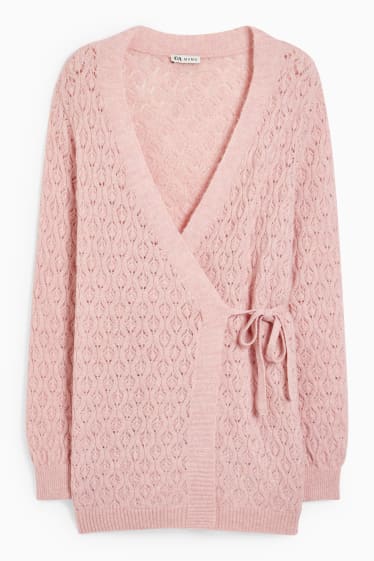 Damen - Still-Strickjacke - rosa