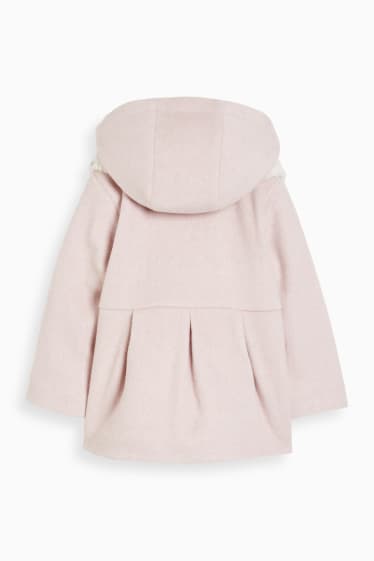 Kinder Mädchen - Set - Jacke mit Kapuze und Schal - 2 teilig - rosa