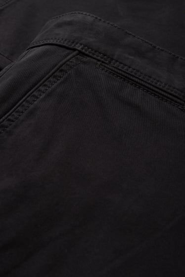 Pánské - Kalhoty chino - slim fit - Flex - černá