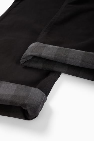 Bărbați - Pantaloni termoizolanți - regular fit - negru