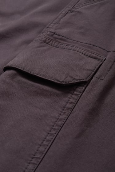 Hombre - Pantalón cargo - regular fit - gris oscuro
