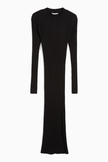 Women - CLOCKHOUSE - bodycon knitted dress - black
