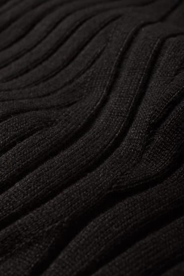 Femmes - CLOCKHOUSE - robe de maille moulante - noir