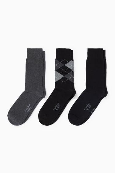 Herren - Multipack 3er - Socken - Aloe Vera - grau